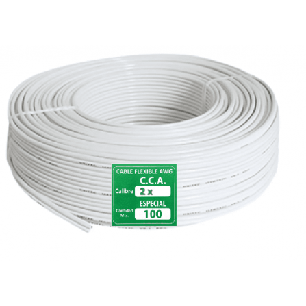 CABLE DUPLEX 2*12 CCA X 100 METROS