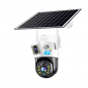 Cámara PTZ Solar 4G con SIM Card, Doble Lente y Sirena – PTZSOLAR4G