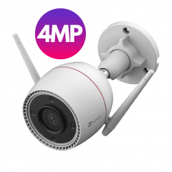 Cámara WiFi Exterior EZVIZ H3C 4MP con Visión Nocturna a Color, Defensa Activa y Llamado por Gesto