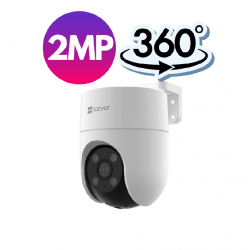 Cámara WiFi Motorizada EZVIZ H8C 2MP Exterior con IA, Visión Nocturna a Color y Cobertura 360°