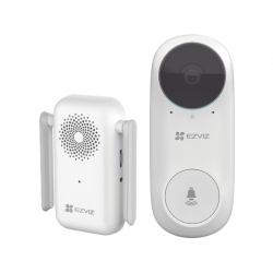 Timbre Inteligente WiFi EZVIZ DB2C – 2MP, Sensor PIR, Audio Bidireccional, Visión Nocturna, Batería 5200 mAh, Kit con Sirena