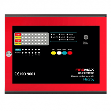 PANEL DE ALARMA CONTRAINCENDIO FIREMAX 8