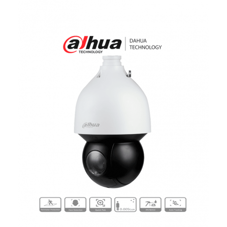 Cámara PTZ IP Dahua WizSense 2MP Zoom 25X IR 150m IP67 IK10 Autotracking | DH-SD5A225GB-HNR