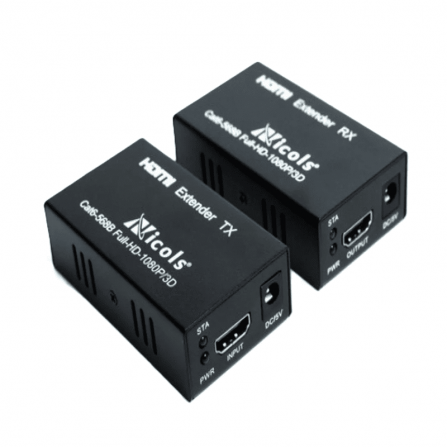 Extender HDMI Activo 60 Metros – Repetidor Señal HDMI 1080p Full HD Largo Alcance