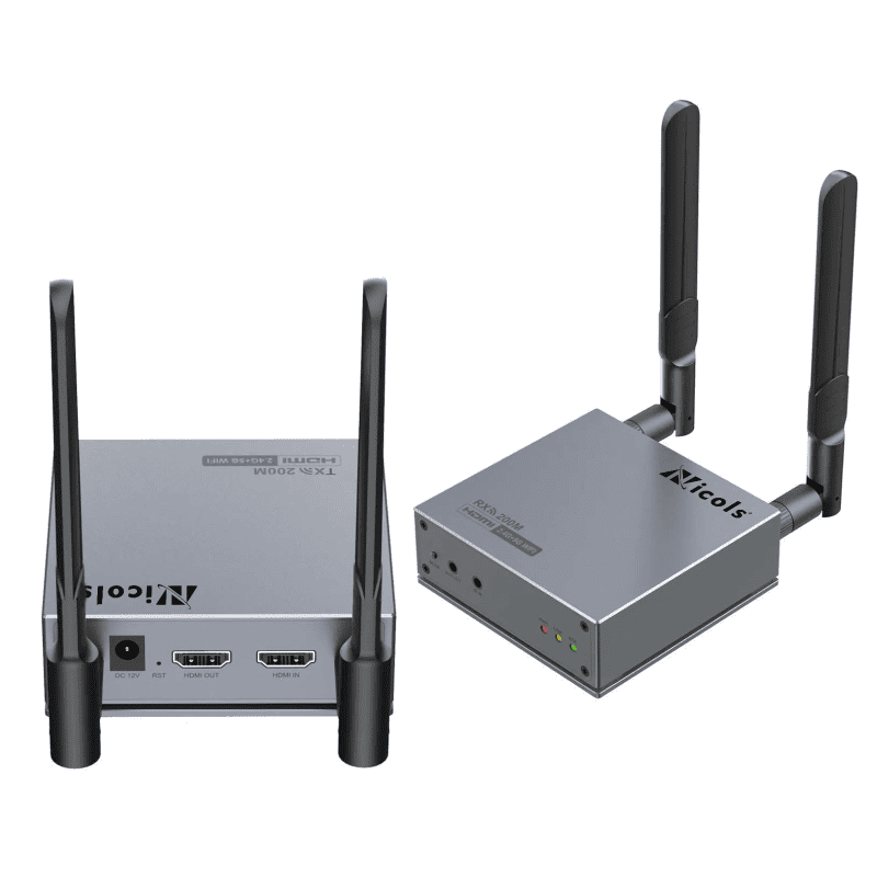 Extender HDMI 200M Inalámbrico WiFi6 NICOLS NC-E200WHX Full HD Sin Cables