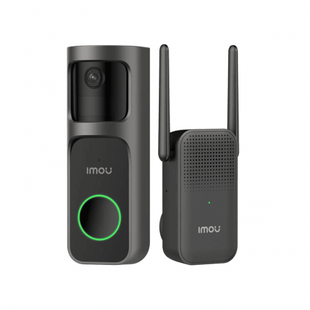 Kit Timbre Inteligente IP WiFi 3MP con Batería Recargable, Vista 360°, QHD 4MP, IA y Visión Nocturna – Dasa Technology